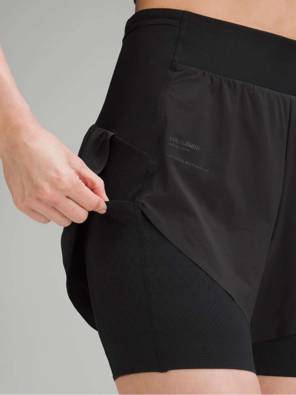 Lululemon SenseKnit Composite High-Rise Running Short